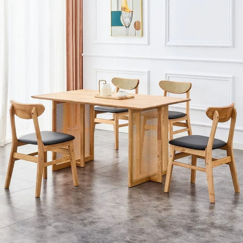 Mid-Century Solid Wood Dining Table | Retro Kitchen & Dining Room Furniture – Oakvello