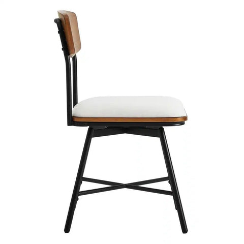 Solid Sheesham Wood Swivel Dining Chair Set of 2 | Kitchen Seating – Oakvello