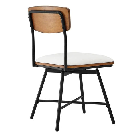 Solid Sheesham Wood Swivel Dining Chair Set of 2 | Kitchen Seating – Oakvello