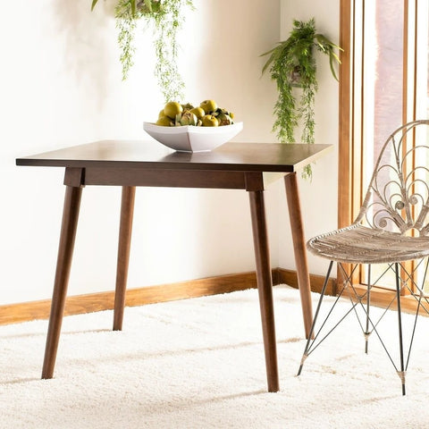 Walnut Solid Wood Square Dining Table | Kitchen & Dining Furniture – Oakvello