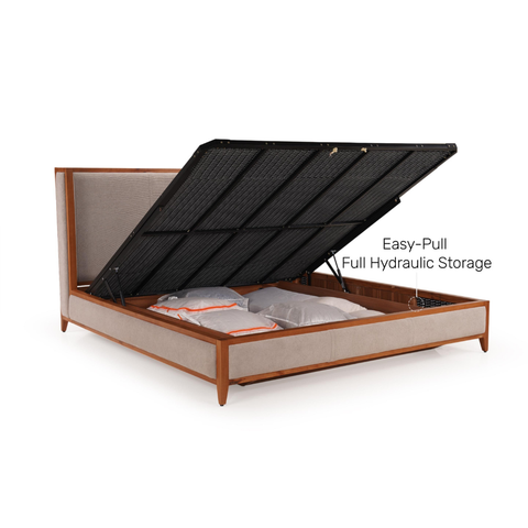 Haven Wingback Storage Bed