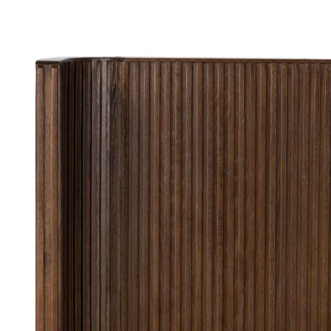 Ajmeri Fletcher Solid Wood Bed | Premium Handcrafted Bedroom Furniture – Oakvello