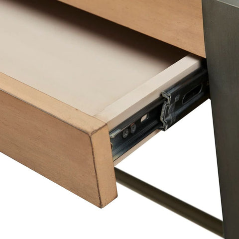 Natural Solid Wood Writing Desk | Home Office Furniture – Oakvello