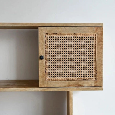 Modern Solid Wood Bookshelf with Storage | Living Room Display Cabinet – Oakvello
