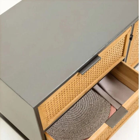 Solid Wood TV Unit | Media Console & Living Room Storage – Oakvello