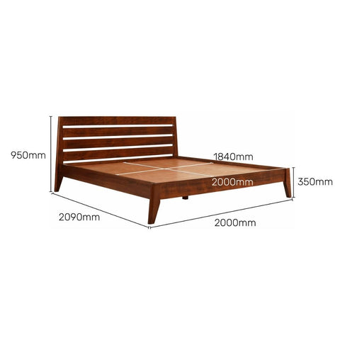 Solid Wood King Size Bed | Handcrafted Premium Bedroom Furniture – Oakvello