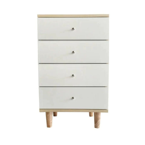 Multi-Drawer Box Design Solid Wood Bedside Table | Bedroom Nightstand – Oakvello