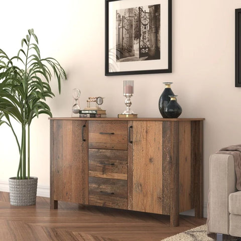 Solid Wood Sideboard | Classic Living Room Storage Cabinet – Oakvello