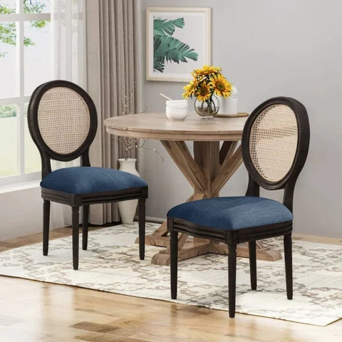 Jodhpuri Unique Dining Chair Set of 2 | Handcrafted Solid Wood Seating – Oakvello