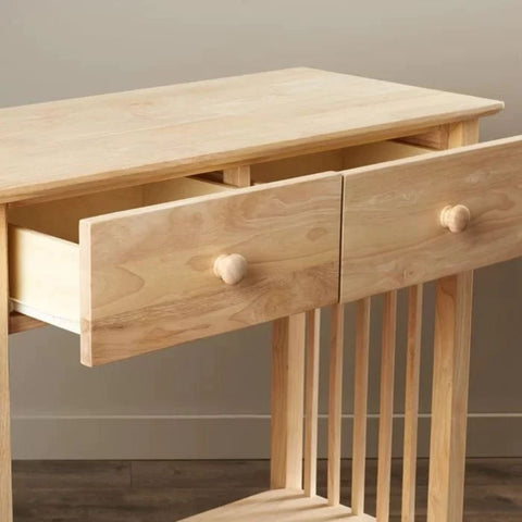 2-Drawer Solid Wood Console Table | Entryway & Hallway Furniture – Oakvello