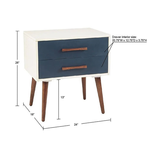 Solid Wood Storage Bedside Table | Bedroom Nightstand with Storage – Oakvello