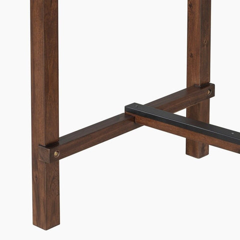 Walnut Solid Wood Dining Table with Storage Drawer – Oakvello
