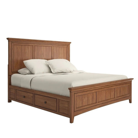 King Size Solid Wood Bed | Sturdy Hardwood Bedroom Furniture – Oakvello