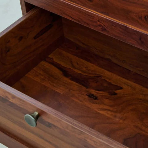 4-Drawer Solid Wood Chest of Drawers | Bedroom Storage Dresser – Oakvello