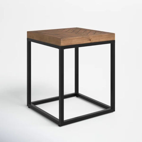 Solid Wood End Table | Living Room Accent Side Table – Oakvello