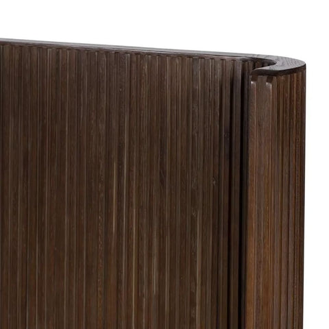 Ajmeri Fletcher Solid Wood Bed | Premium Handcrafted Bedroom Furniture – Oakvello