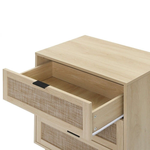 Natural Solid Wood 3-Drawer Cabinet | Living Room & Bedroom Storage – Oakvello