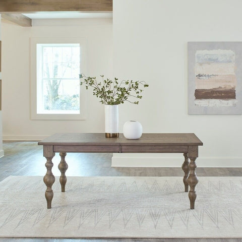 Dusty Taupe Solid Wood Rectangular Leg Table | Living Room Furniture – Oakvello