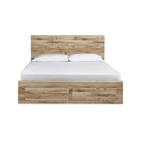 Brown Solid Wood Storage Bed | Bedroom Furniture with Drawers – Oakvello