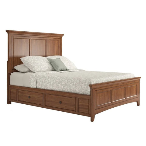 Queen Size Solid Wood Storage Bed | Bedroom Furniture with Drawers – Oakvello