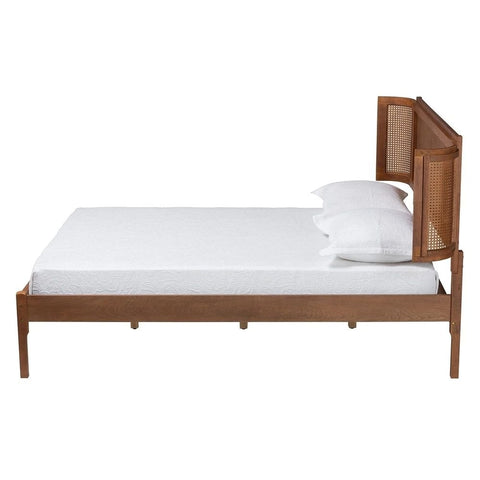 Brown Finish Solid Wood Bed | Warm Tone Bedroom Furniture – Oakvello