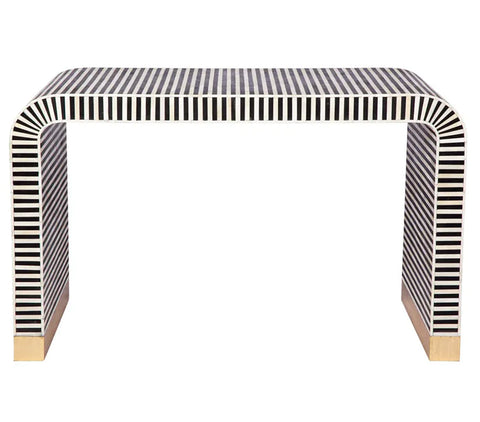 Jodhpuri Bone Inlay Console Table | Handcrafted Artisan Entryway Furniture – Oakvello