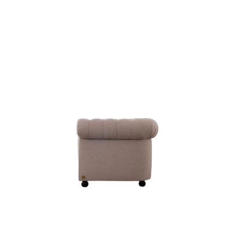 Cashmere Tuft Sofa | Handcrafted Fabric Chesterfield Sofa with Diamond Tufting & Rolled Arms