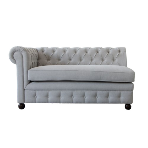 Cloud Chesterfield Sofa | Extra Large Tufted Fabric Sofa in 2 Parts | 4 to 8 Seater