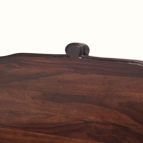 Colonna Wooden Bed | Sheesham Wood | Hand-Turned Spindle Posts & Carved Headboard | King & Queen Size | Oakvello