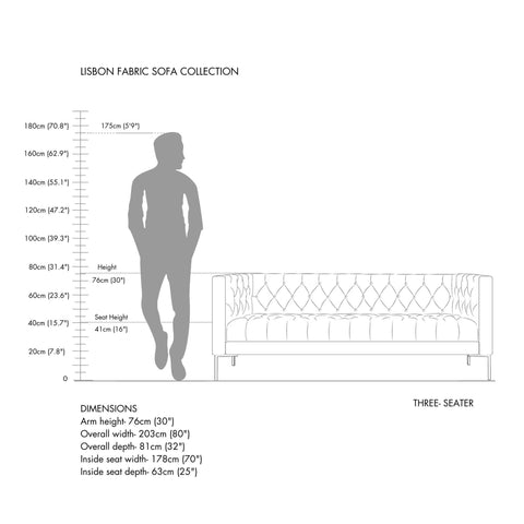 Pearl Grid Fabric Sofa | Hand-Tufted Off-White | Black Metal Legs | Contemporary Chesterfield Style