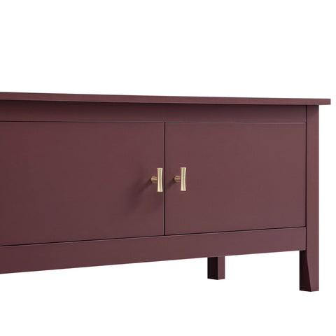Noir 180cm Wide TV Unit, Wild Cherry