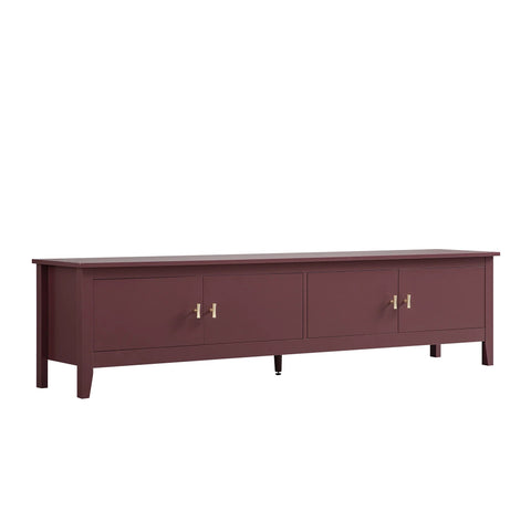 Noir 180cm Wide TV Unit, Wild Cherry