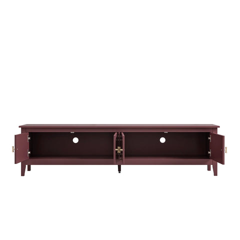 Noir 180cm Wide TV Unit, Wild Cherry