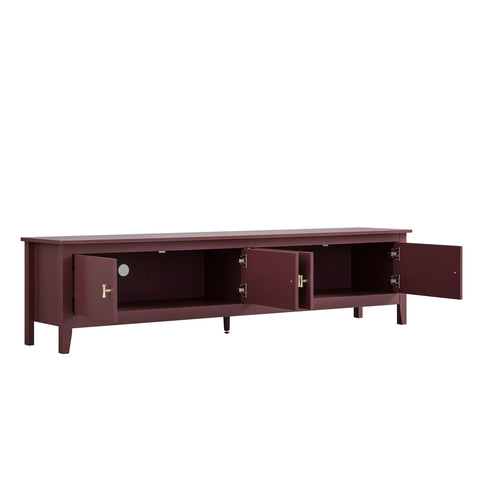 Noir 180cm Wide TV Unit, Wild Cherry