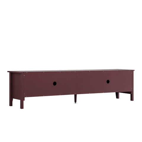 Noir 180cm Wide TV Unit, Wild Cherry